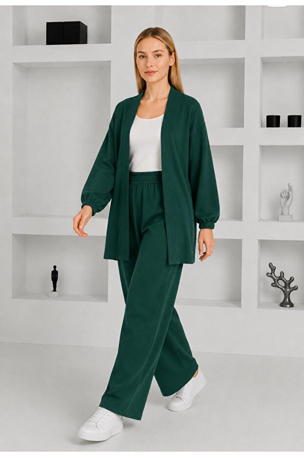 PLUS SIZE CREPE SUIT WITH JACKET AND TROUSERS