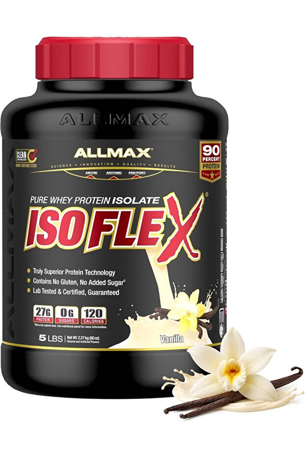 Nutrition - ISOFLEX - Whey Protein Isolate -(Vanilla) - 5 lbs