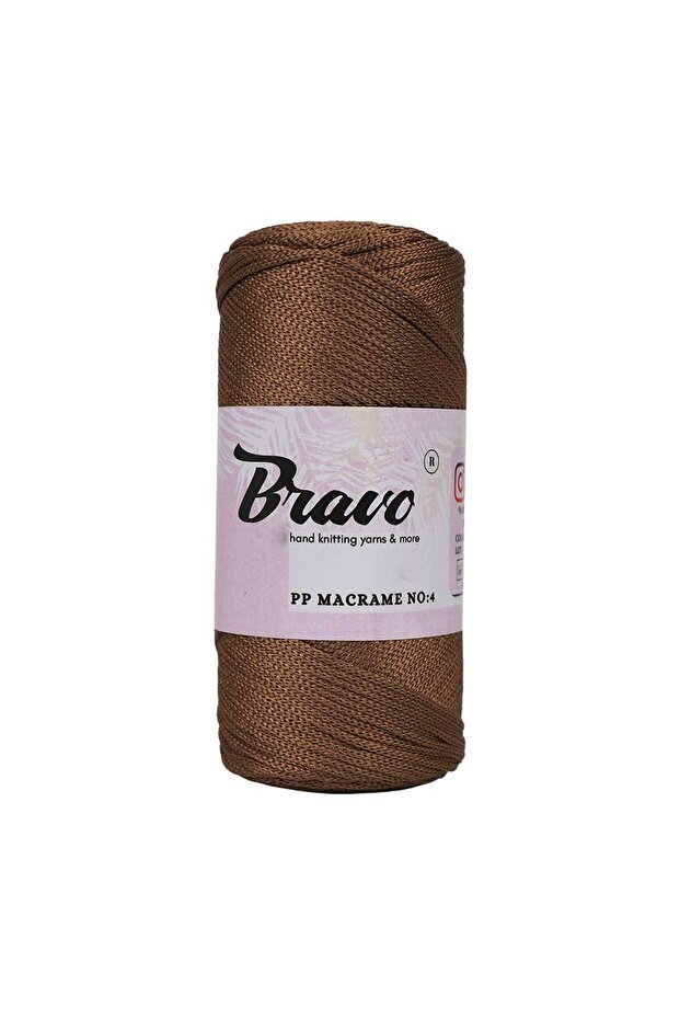 Boho Polyester Macrame 200 Brown - 1