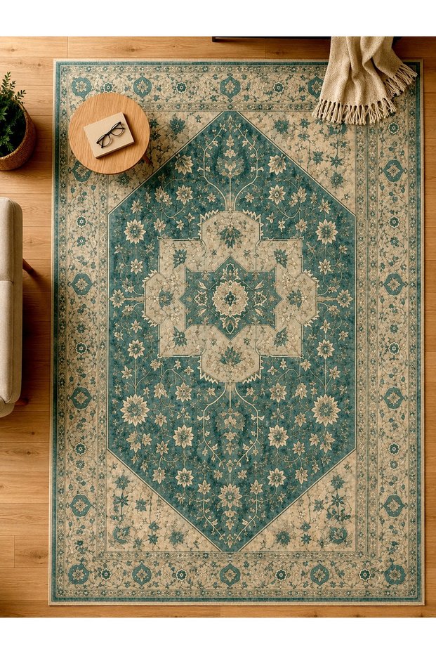 Sdt Traditional Patterned Modern Woven Base Decorative Carpet Sdt1228