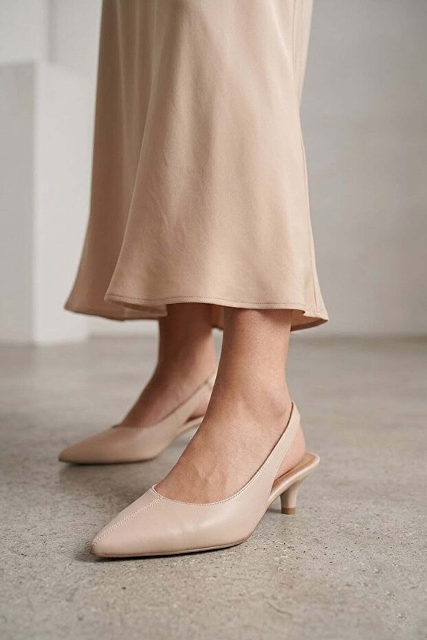 Elit Btsdt01 Women's Classic Heeled Shoes Beige