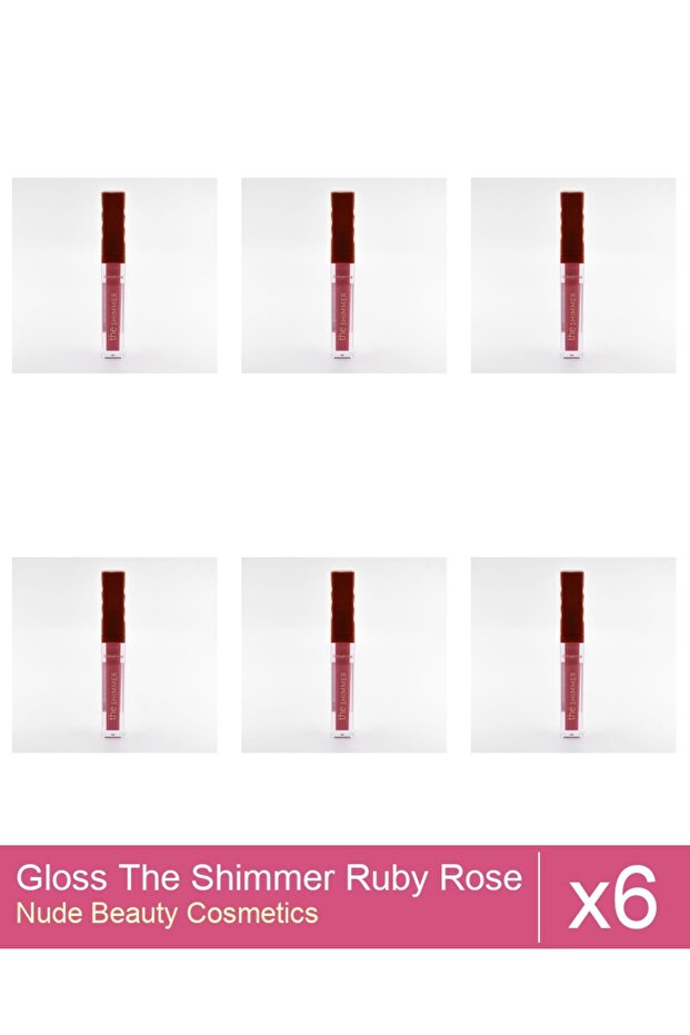 Set 6x Gloss The Shimmer Ruby Rose - 03 - 1