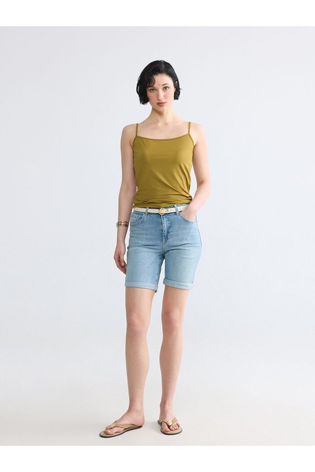 Trendlucky Slim Fit Women's Jean Shorts with a Difference