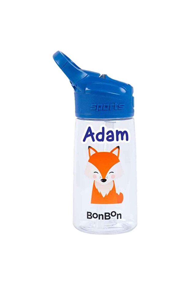 - Personalized Elite Tritan Kids Water Bottle - Friendly Fox - 450 ml