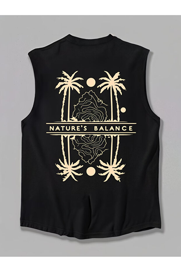 Men's oversized crew neck sleeveless t-shirt - longline