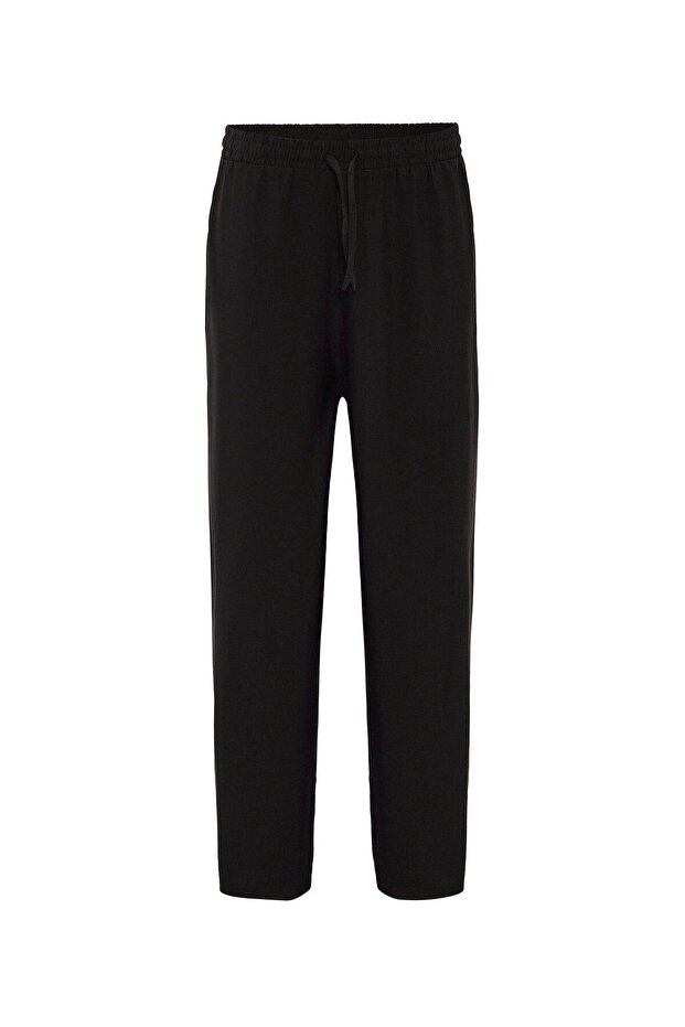 Baggy fit modal fabric trousers