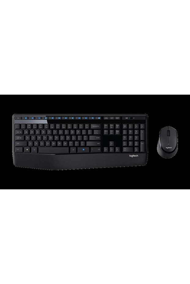 MK345 Q KABLOSUZ KLAVYE + MOUSE SİYAH - 2