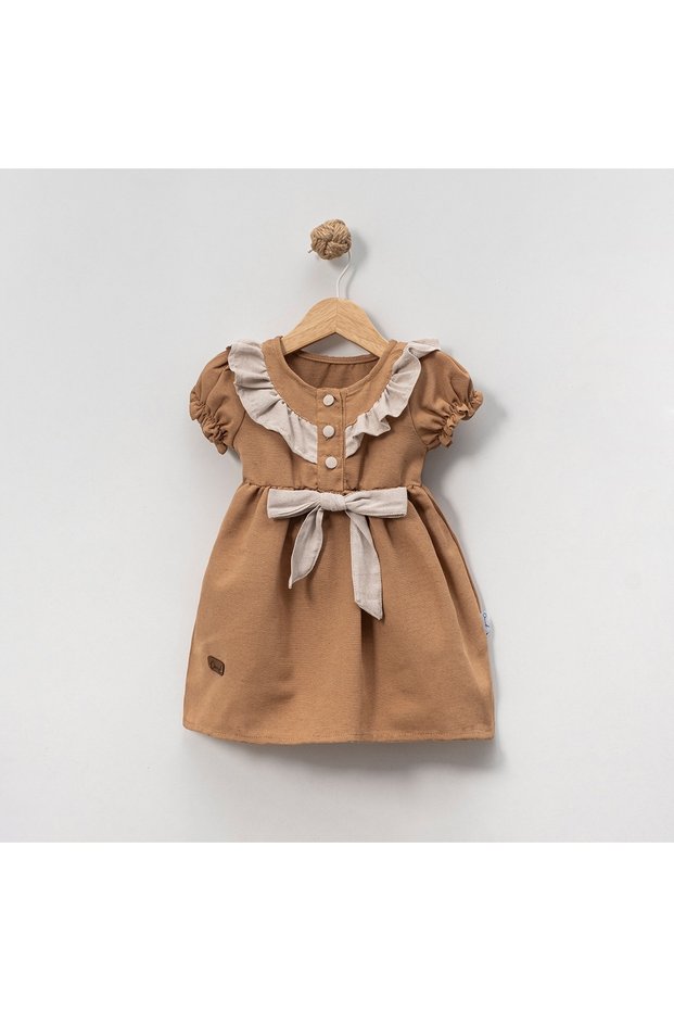 Girl's Bow Patterned Dress