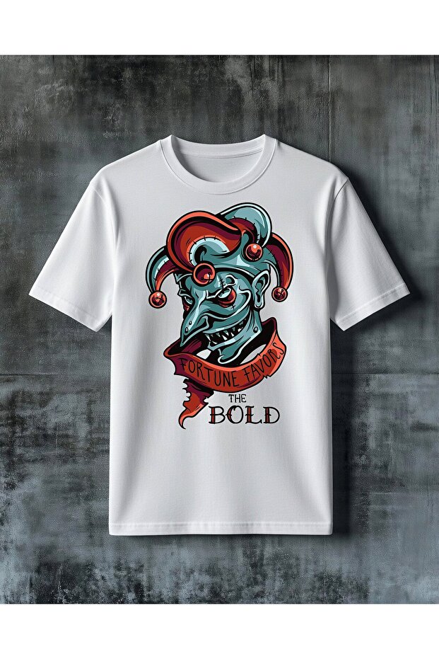 Fortune Favor Bold Printed Oversize T-Shirt
