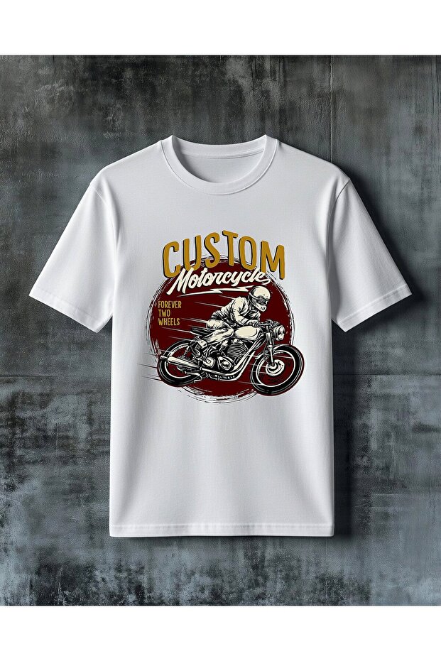 Custom Motorcycle Printed Oversize T-Shirt