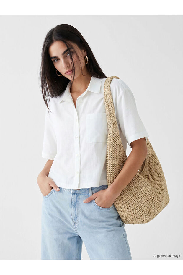 Nevavm Gabardin Women's Shirt with a Difference