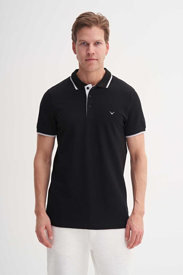 Men's T-Shirt 46140 Black-White