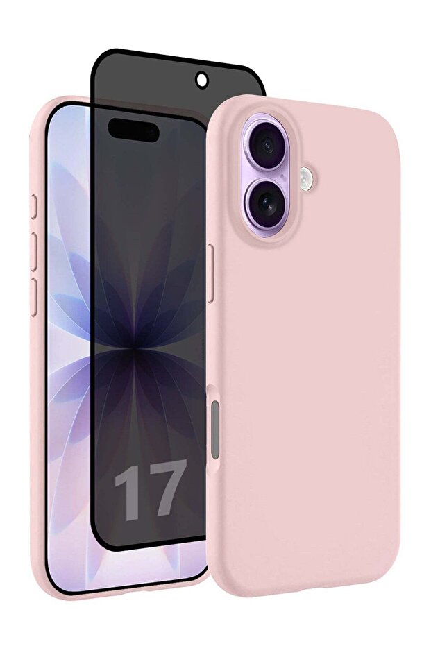 2 Packs Silicone Protective Phone Case for iPhone 17 - Soft Anti-Scratch Microfiber Lining