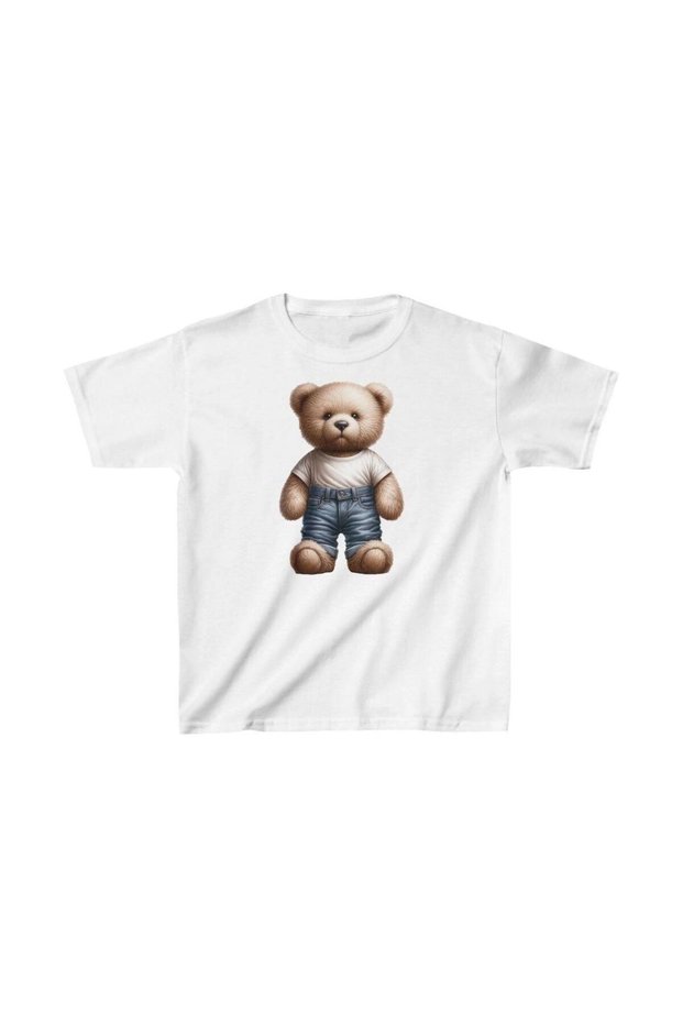 Unisex Kids Printed T-Shirt - White