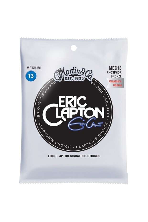 Strings MEC13 Eric Clapton's Choice Acoustic Guitar Set 92/8 Phosphor Bronze Medium - 013 -.056