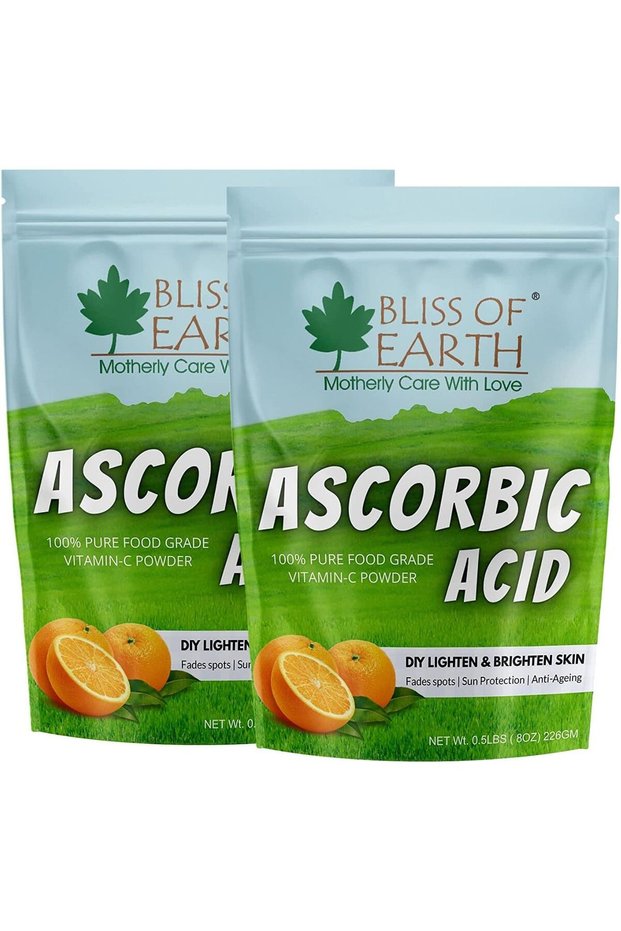 Ascorbic Acid Powder, 2x226 gm | Pure Food Grade Vitamin-C Rich Powder For Skin, Face & Cosmetic