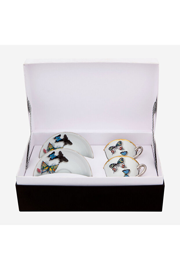 Butterfly Parade by Christian Lacroix White Porcelain Coffee Cup Set 100 ml
