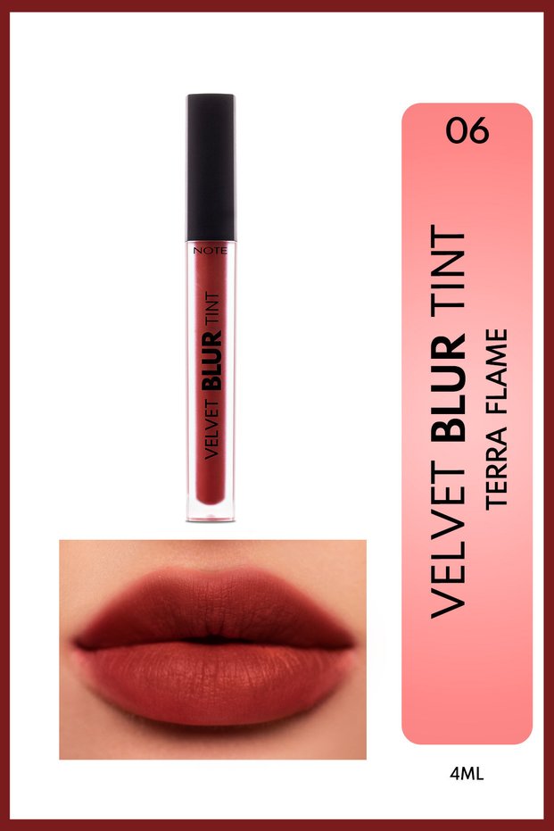 Note Matte Lipstick Velvet Blur Tint 06