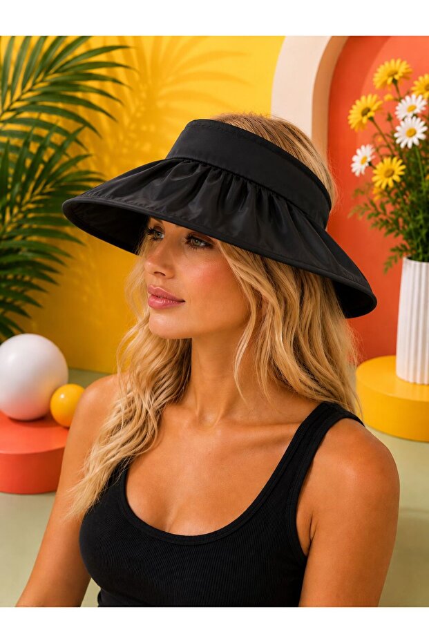 Adjustable Crown Visor Hat - 1