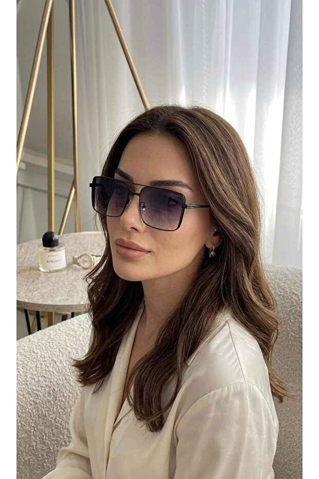 Rovelle Metal Square Sunglasses | Modern Unisex Design with Uv400 Protection