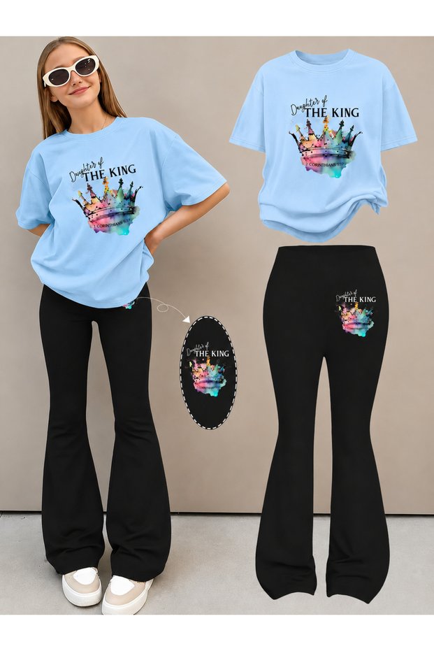 Girl's Spanish Style Leggings and T-Shirt Set