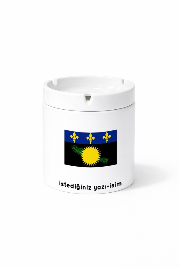 Country Gp Guadalup Guadeloupe Flag Flag Printed Ashtray Ashtray Gift