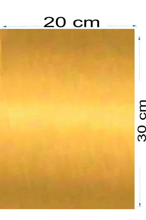 Ready-To-Print Gold Color Sublimation Metal 20X30 Cm. Total 10 Pieces