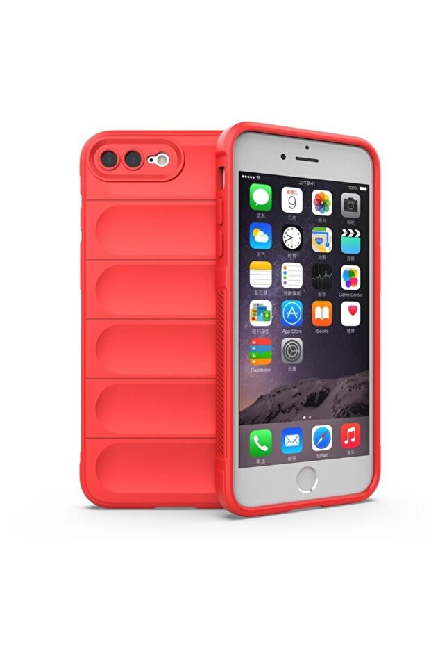 Magic Shield Θήκη Σιλικόνης Red (Apple iPhone 8 Plus/7 Plus) - 1