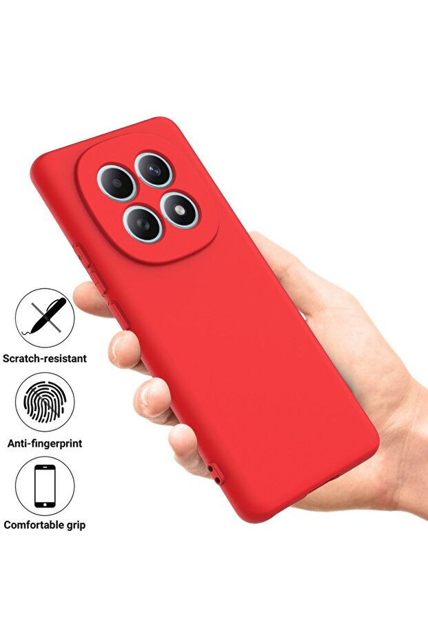 Solid Color Θήκη Σιλικόνης Red (Xiaomi Redmi Note 15 4G) - 2