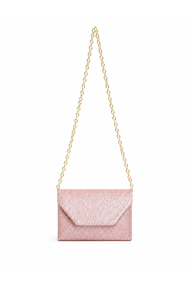 Blush Shimmer Crossbody Bag Powder