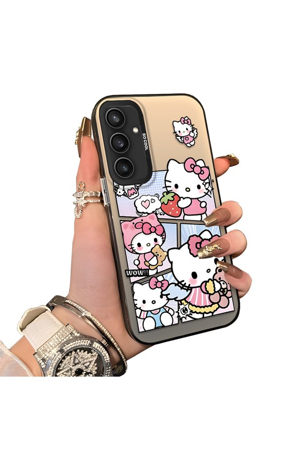 Samsung Galaxy S23 Fe Compatible Stylish Cartoon Printed Shockproof Case