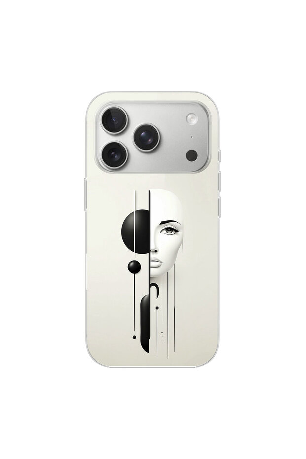 حافظة شفافة بتصميم Estetik Yüz 2 متوافقة مع iPhone 17 Pro