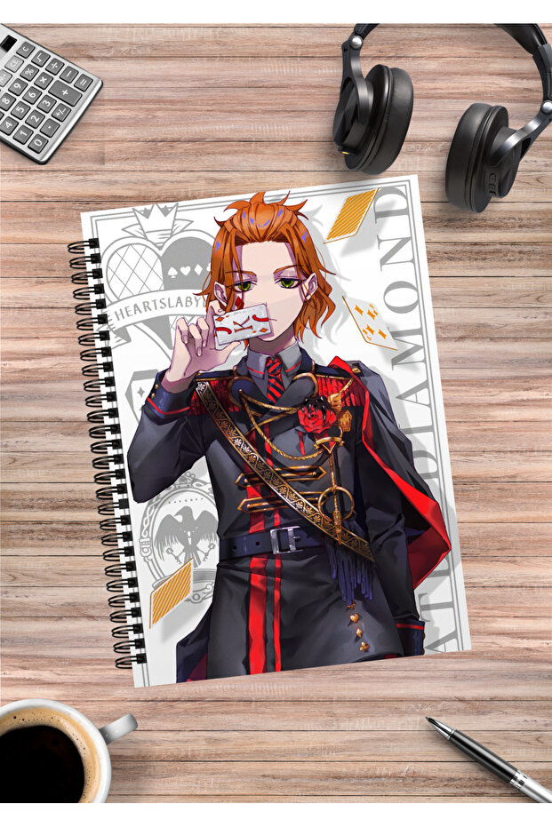 Twisted Wonderland Anime Spiral Notebook A5 (50 Sheets)