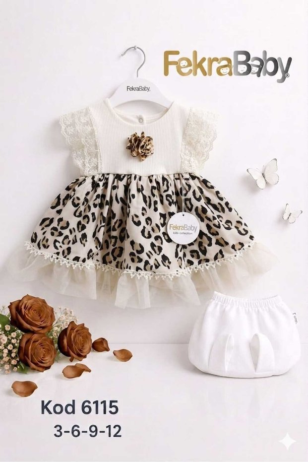 2-Pack Baby Girl Tayger Embroidered Dress