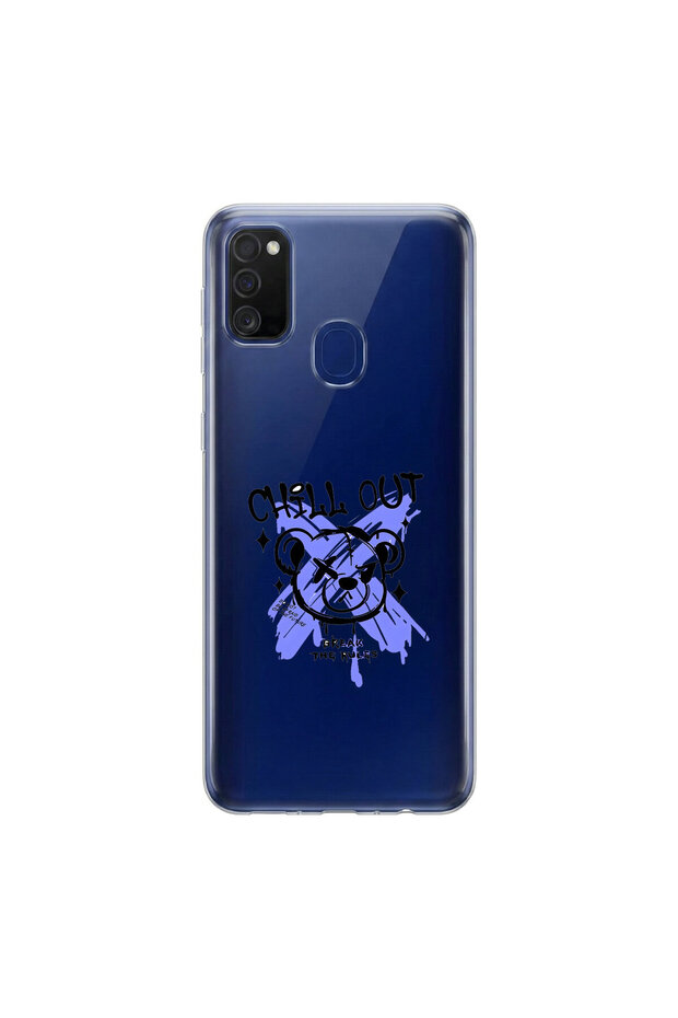Samsung Galaxy M21 Compatible Graffiti 8 Design Clear Case