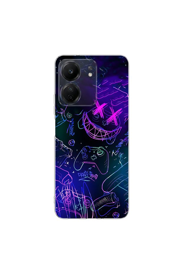 Poco C65 Compatible Graffiti 4 Design Transparent Case