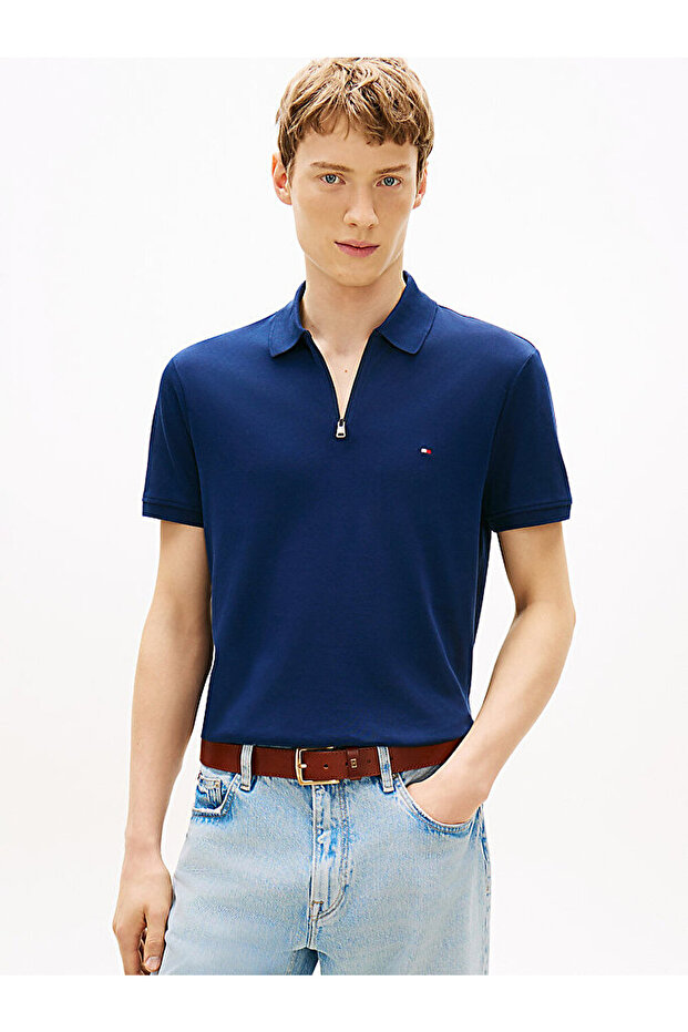 Men's Interlock Zip Regular Polo T-Shirt