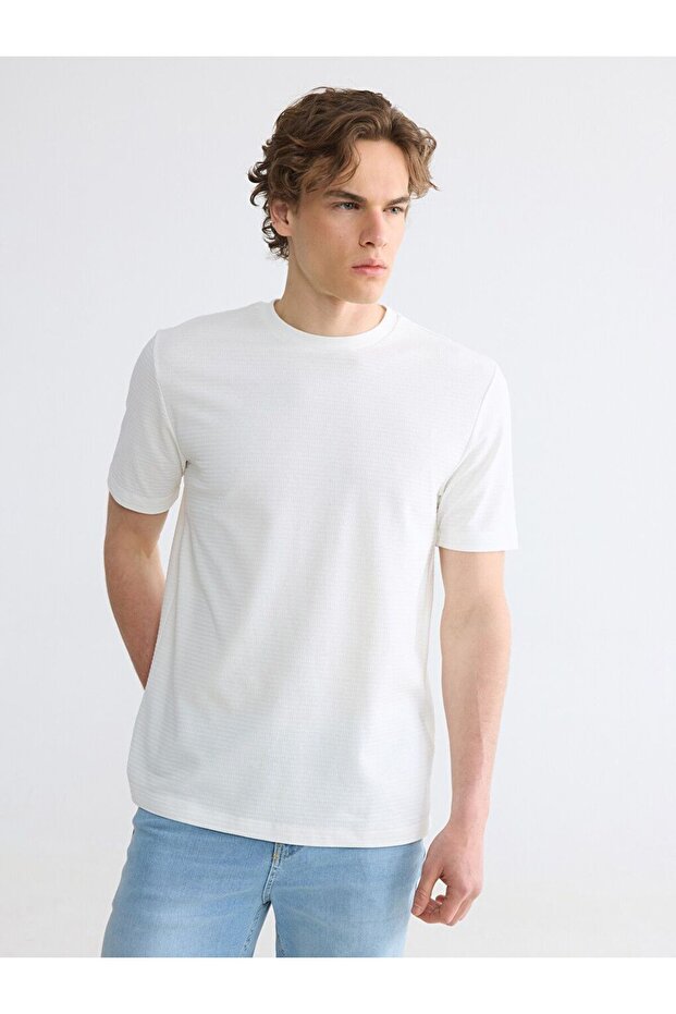 Crew Neck Men's Combed Cotton T-Shirt