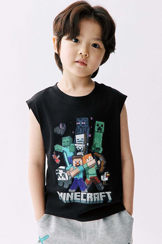 Printed vest top