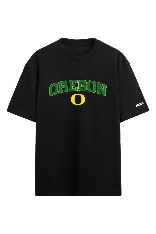 Oregon Ducks Ncaa College American Football Black Oversize T-Shirt