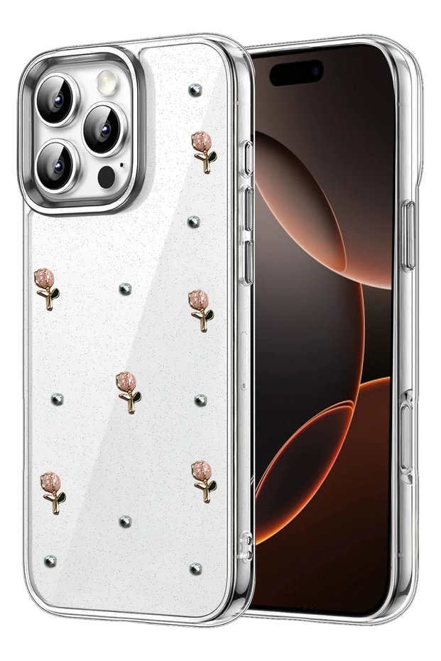 غطاء SHOPILKE لهاتف iPhone 16 Pro Max بنمط فيونكة - (11057) نمط 6
