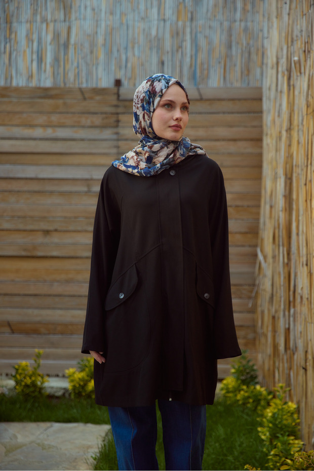 قبعة طويلة بأزرار - 1