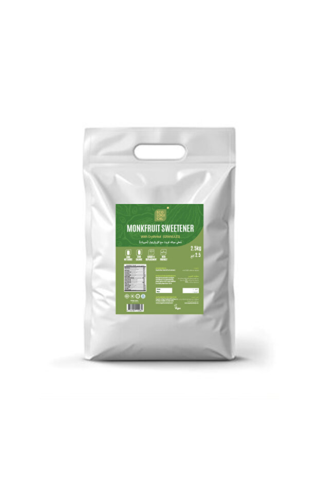 Monkfruit Sweetener With Erythritol Blend (Granules), 2.5kg