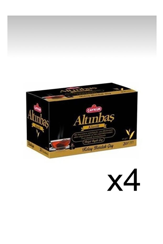 Altinbaş Classic Cup Pack 40 Gr X 4 Pieces Black Tea in a Box of 20