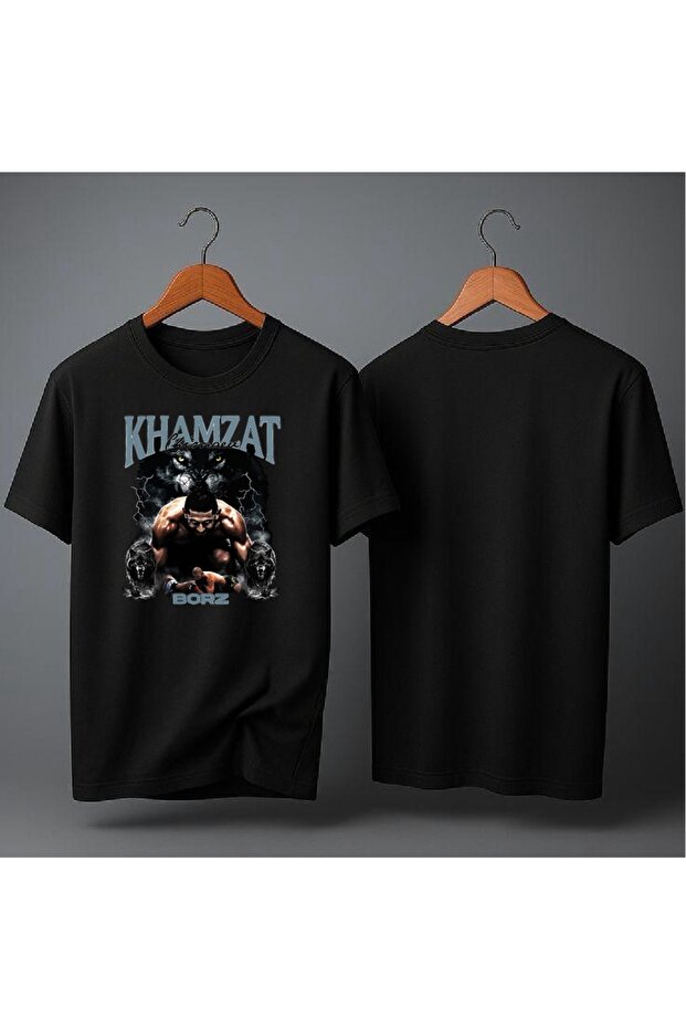 khamzat Çimayev baskılı oversize t-sirth