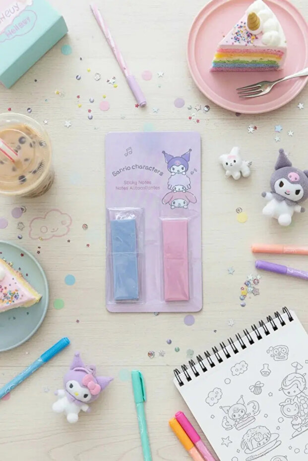 Sanrio Licensed Characters Sticky Mini Notes with Case – Stacking Fun Series