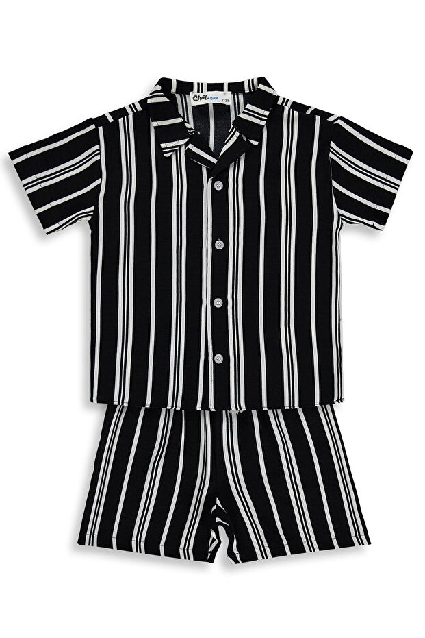 Striped 2-Piece Set for 2-5 Years Old - Ecru