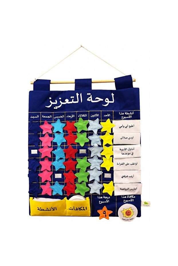 لوحة التعزيز التعليمية القماشية