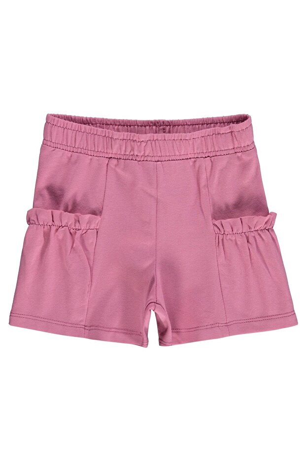Torba Pocket Detailed Shorts for 2-5 Years - Pink
