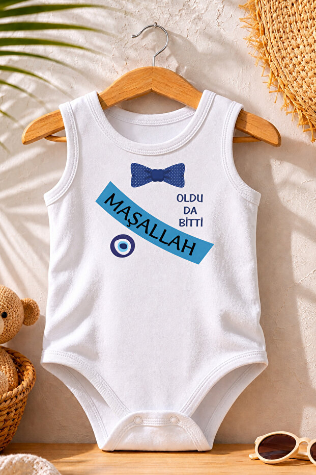 Circumcision Souvenir Baby Bodysuit Printed 100% Cotton Bodysuit